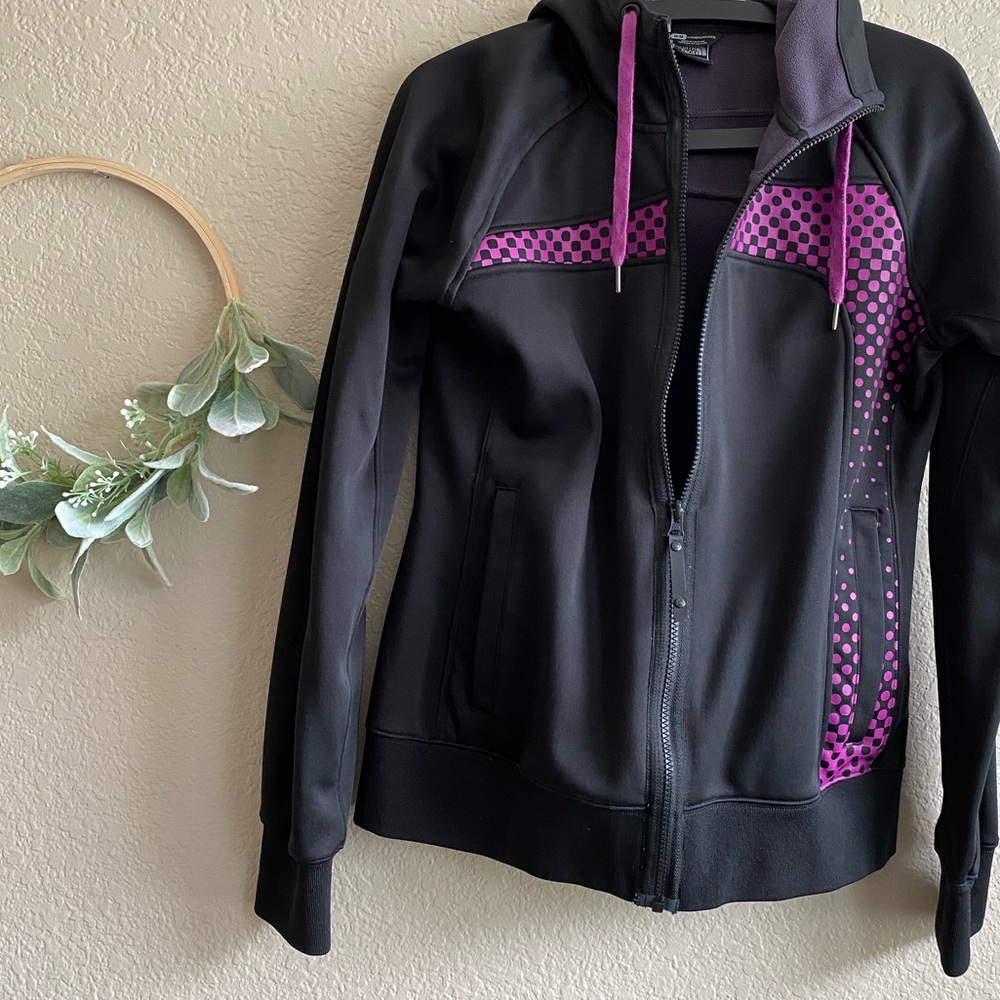 North Face fleece lined black jacket